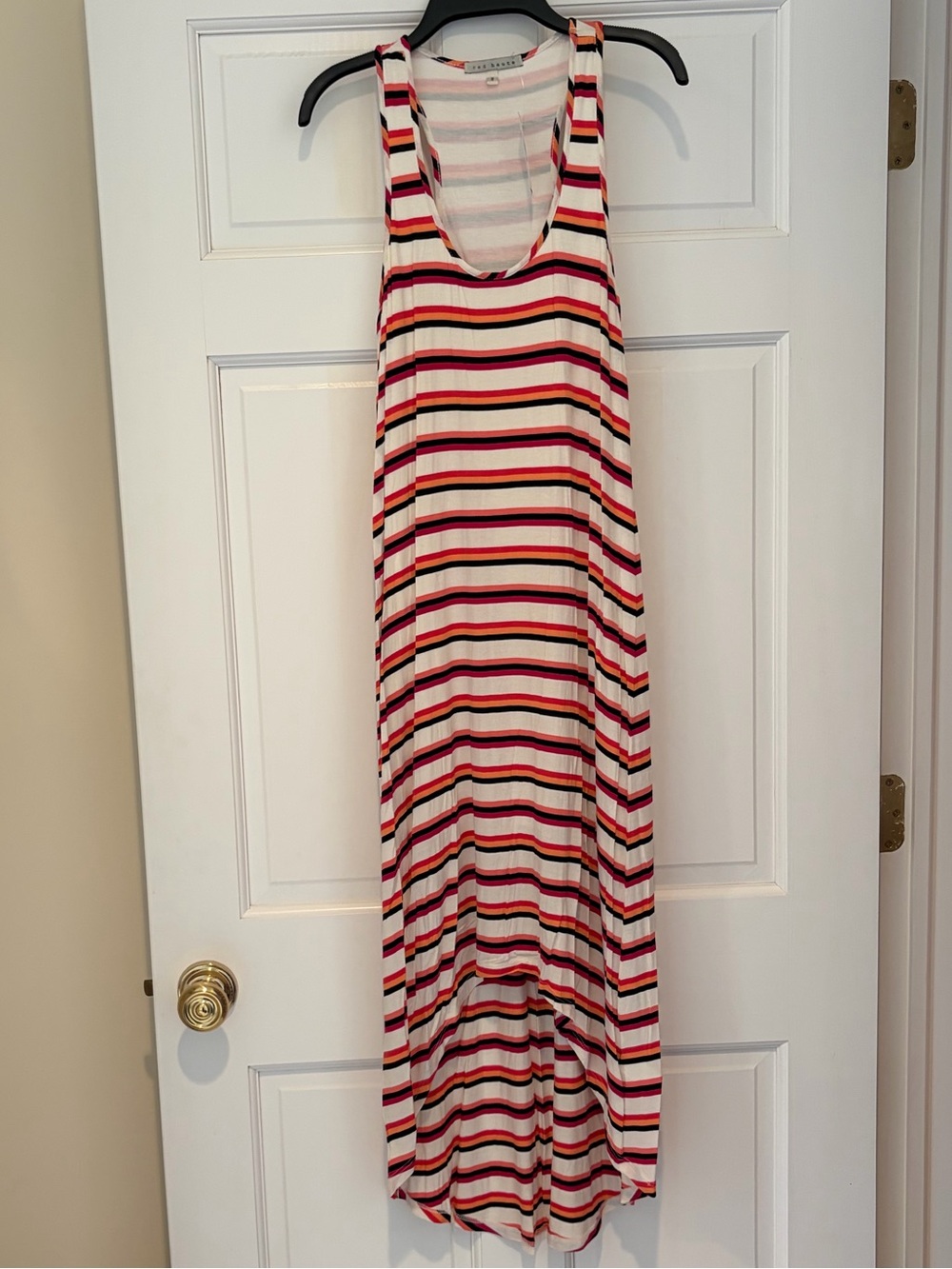NWT Red Haute Striped Sleeveless Maxi Dress